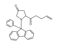 5-(pent-4-enoyl)-1-(9-phenyl-9H-fluoren-9-yl)pyrrolidin-3-one结构式