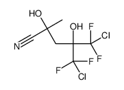 5-chloro-4-[chloro(difluoro)methyl]-5,5-difluoro-2,4-dihydroxy-2-methylpentanenitrile结构式