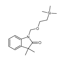 3,3-dimethyl-1-((2-(trimethylsilyl)ethoxy)methyl)indolin-2-one结构式