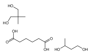 butane-1,3-diol,2,2-dimethylpropane-1,3-diol,hexanedioic acid Structure
