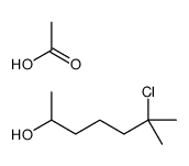 acetic acid,6-chloro-6-methylheptan-2-ol结构式