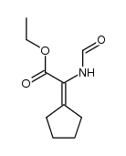 ethyl Nα-formyl-α-cyclopentylideneglycinate结构式