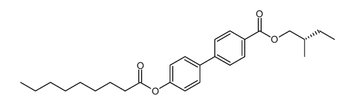 (S)-(-)-2-methylbutyl 4-n-nonanoyloxybiphenyl-4'-carboxylate结构式