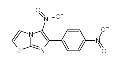 5-nitro-6-(4-nitrophenyl)imidazo(2,1-b)thiazole structure