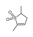 2,5-dimethyl-2,3-dihydrothiophene 1,1-dioxide结构式
