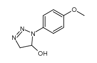 1-(p-methoxyphenyl)-4,5-dihydro-5-hydroxy-1H-1,2,3-triazole结构式