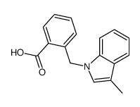 2-[(3-Methyl-1H-indol-1-yl)methyl]benzoic acid结构式