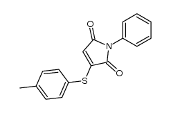 N-phenyl-2-(p-tolylthio)succinimide结构式