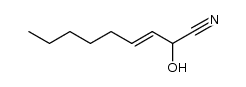 (E)-2-hydroxynon-3-enenitrile Structure