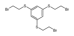 1,3,5-tris(2-bromoethylsulfanyl)benzene Structure