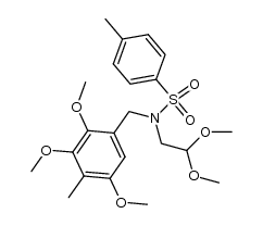 2,2-dimethoxy-N-(2,3,5-trimethoxy-4-methylbenzyl)-N-tosylethylamine结构式