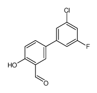 5-(3-chloro-5-fluorophenyl)-2-hydroxybenzaldehyde Structure