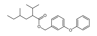 (3-phenoxyphenyl)methyl 4-methyl-2-propan-2-ylhexanoate结构式