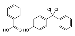 benzoic acid,4-[dichloro(phenyl)methyl]phenol结构式