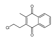 2-(2-chloroethyl)-3-methylnaphthalene-1,4-dione结构式