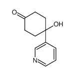 4-hydroxy-4-pyridin-3-yl-cyclohexanone Structure