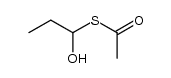 thioacetic acid S-(1-hydroxy-propyl ester) Structure