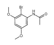 N-(2-bromo-3,5-dimethoxy)acetanilide结构式