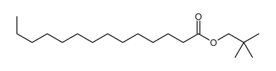 Tetradecanoic acid, 2,2-dimethylpropyl ester结构式