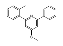 2,6-bis(2-methylphenyl)-4-methylsulfanylpyridine结构式