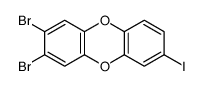 2-iodo-7,8-dibromodibenzo-1,4-dioxin结构式