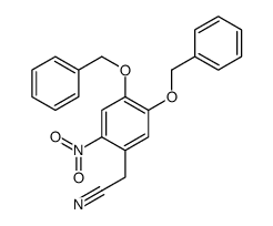 2-(4,5-Bis(benzyloxy)-2-nitrophenyl)acetonitrile Structure