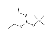 S,S-diethyl O-(trimethylsilyl) phosphorodithioite Structure
