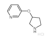 3-(3-Pyrrolidinyloxy)pyridine hydrochloride结构式