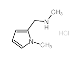 Methyl-(1-methyl-1H-pyrrol-2-ylmethyl)-amine hydrochloride Structure