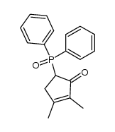 5-(Diphenylphosphinyl)-2,3-dimethylcyclopent-2-en-1-one Structure