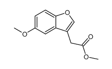 3-Benzofuranacetic acid, 5-Methoxy-, Methyl ester结构式