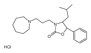 (4S,5R)-3-[3-(azepan-1-yl)propyl]-4-(2-methylpropyl)-5-phenyl-1,3-oxazolidin-2-one,hydrochloride Structure