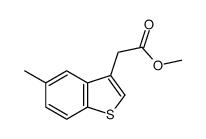 methyl 2-(5-methyl-1-benzothiophen-3-yl)acetate结构式
