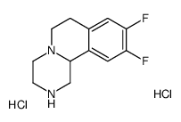 9,10-二氟-1,3,4,6,7,11b-六氢-2H-吡嗪并[2,1-a]异喹啉双盐酸盐结构式