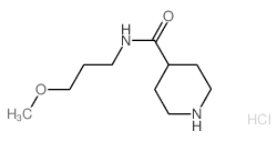 N-(3-Methoxypropyl)-4-piperidinecarboxamide hydrochloride structure