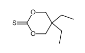 5,5-diethyl-1,3-dioxane-2-thione结构式