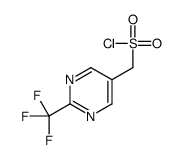 [2-(trifluoromethyl)pyrimidin-5-yl]methanesulfonyl chloride结构式