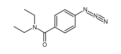 4-azido-N,N-diethylbenzamide结构式