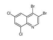 3,4-dibromo-6,8-dichloroquinoline结构式