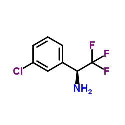 (S)-1-(3-Chlorophenyl)-2,2,2-trifluoroethanamine Structure