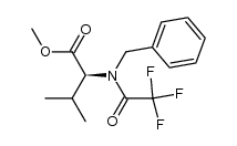 (S)-methyl 2-(N-benzyl-2,2,2-trifluoroacetamido)-3-methylbutanoate Structure