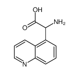Amino(quinolin-5-yl)acetic acid structure