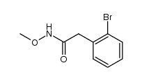 2-(2-bromophenyl)-N-methoxyacetamide Structure