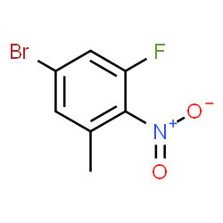 5-Bromo-1-fluoro-3-methyl-2-nitro-benzene Structure