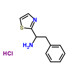 2-Thiazolemethanamine, .alpha.-(phenylmethyl)-, hydrochloride (1:1)结构式