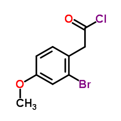 (2-Bromo-4-methoxyphenyl)acetyl chloride Structure