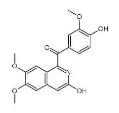 3-hydroxy 4'-demethyl papaveraldine Structure