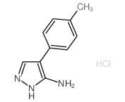 4-p-Tolyl-2H-pyrazol-3-ylamine hydrochloride结构式