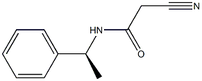 2-cyano-N-((S)-1-phenylethyl)acetamide结构式