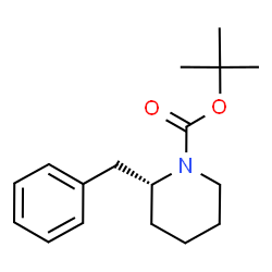 tert-Butyl (R)-2-benzylpiperidine-1-carboxylate Structure